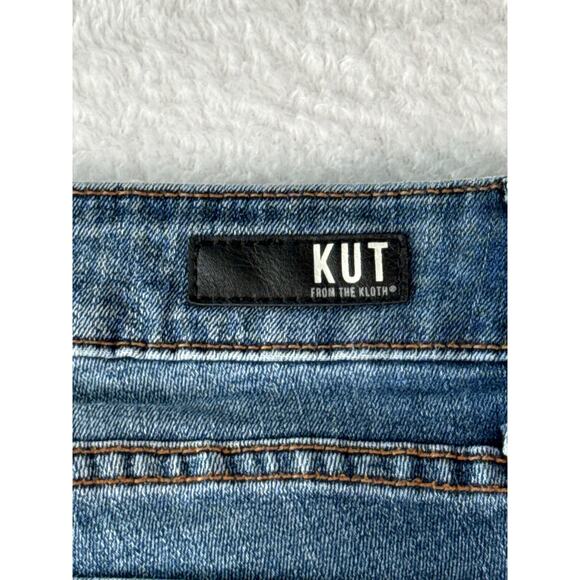 Kut From The Kloth Connie Ankle Skinny Jeans Size 2 Raw Hem Classic Denim - Picture 8 of 8